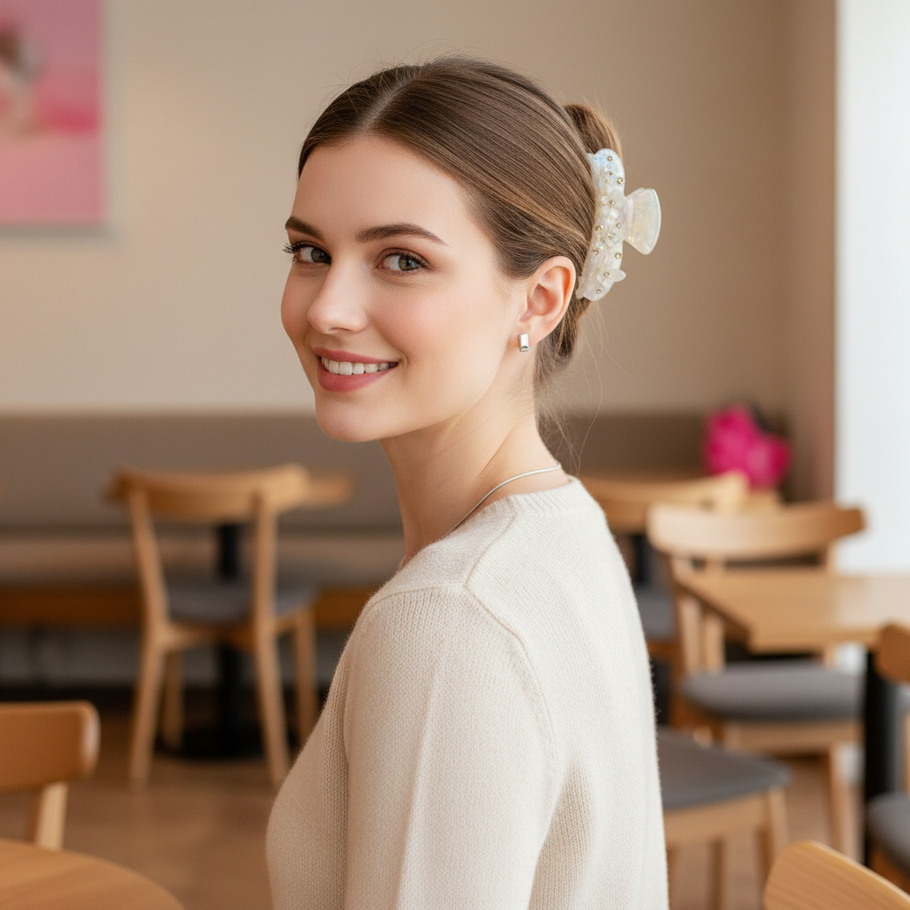 Women's Mermaid Tail Hair Clip - Amber - Slaul