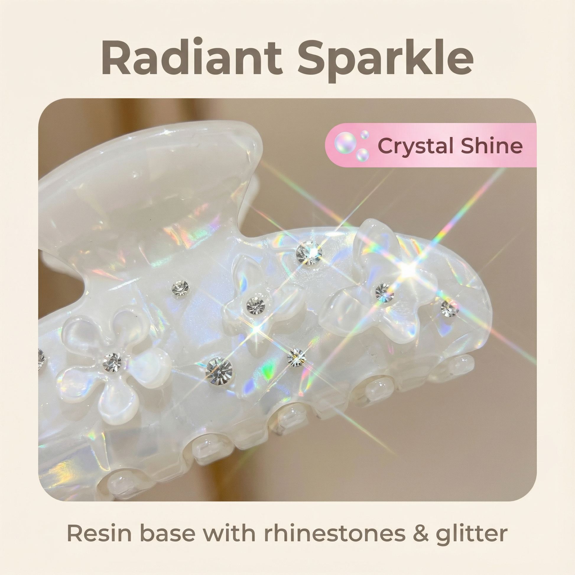 Women's Mermaid Tail Hair Clip - White - Slaul