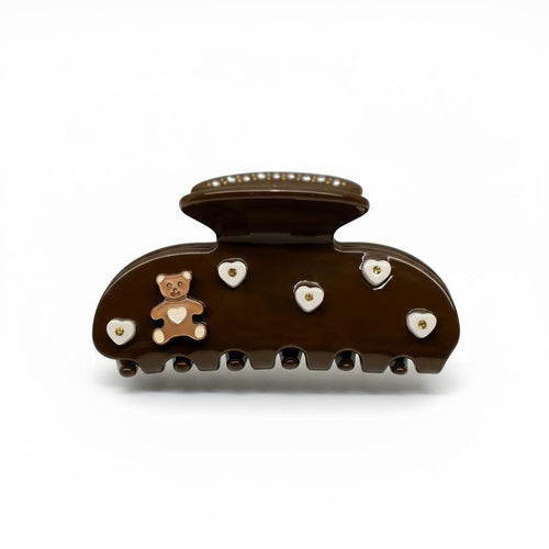 Women's Sweetheart Hair Claw Clip in Toasted Teddy